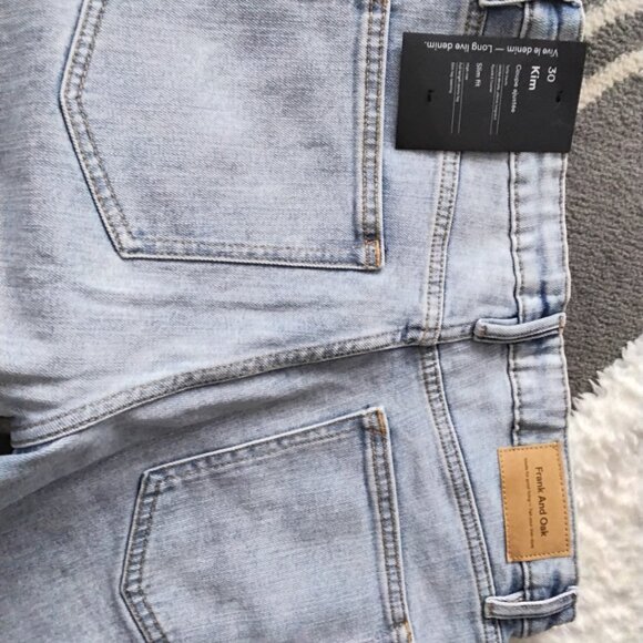 Designer  woman Jeans Frank And Oak  size 30 new not worn - Picture 4 of 7